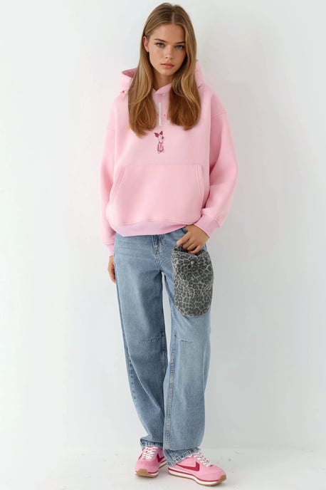 Overzichtelijke Gedrukte Hooded Sweater - Image 5