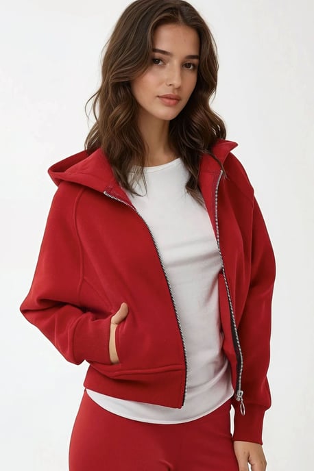 Ontspannen Pasvorm Hoodie met Rits - Image 2