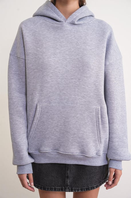 Oversized Hooded Sweatshirt with Pocket - Image 5