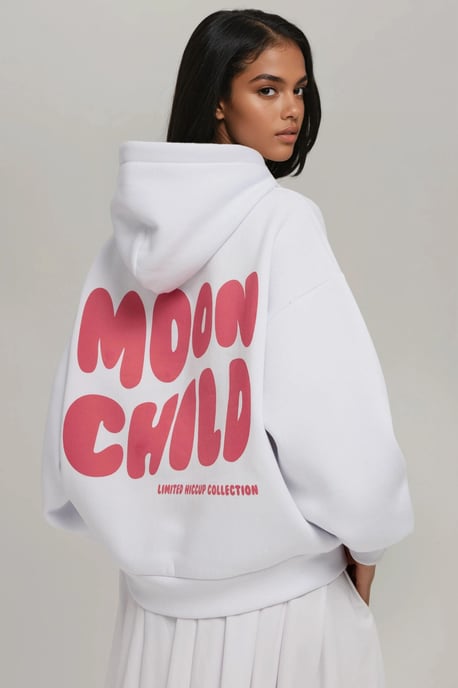 Oversized Geprinte Hoodie Sweater - Image 1