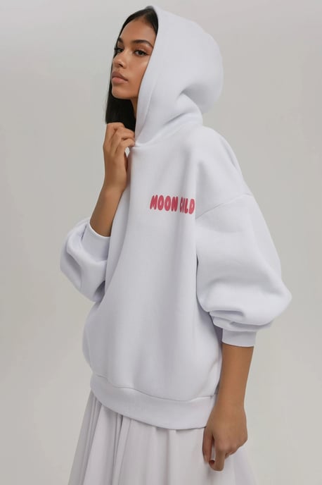 Oversized Geprinte Hoodie Sweater - Image 2