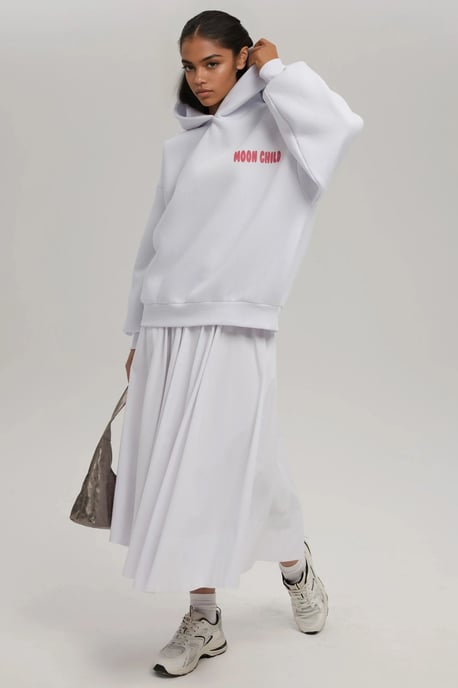 Oversized Geprinte Hoodie Sweater - Image 3