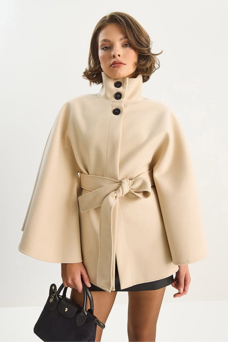 Poncho-kappa med knytstängning - Image 5