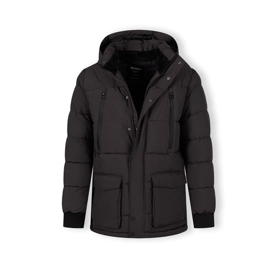 Men's Minoti Padded Parka in Charcoal - Image 6