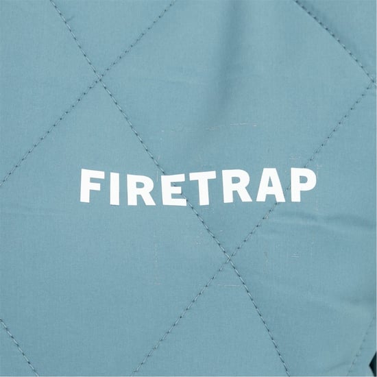 Women's Firetrap Quilted Jacket in Blue - Image 5
