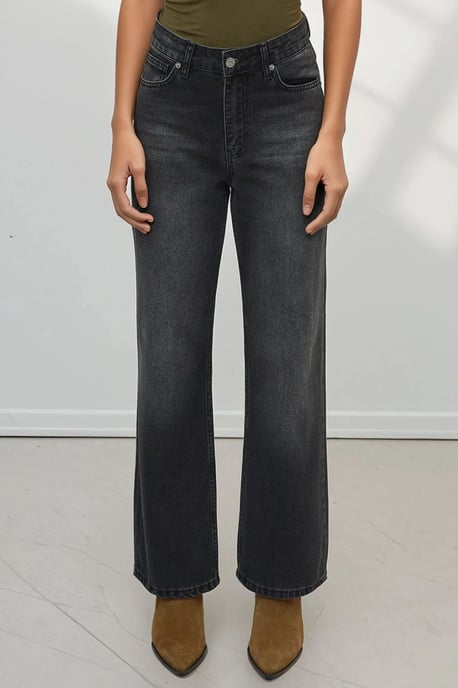 Straight Leg Denim Jeans - Image 1