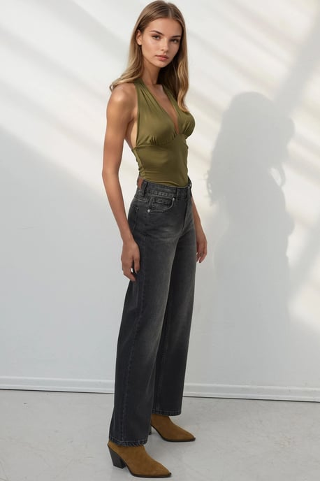 Straight Leg Denim Jeans - Image 4