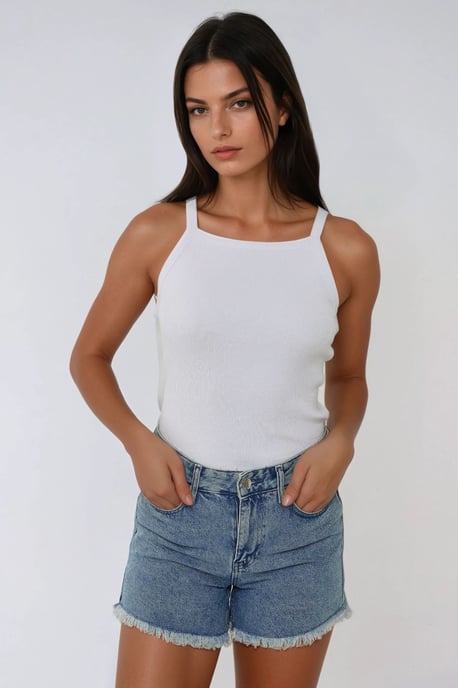 Halter nacke passform grundläggande tanktop - Image 1