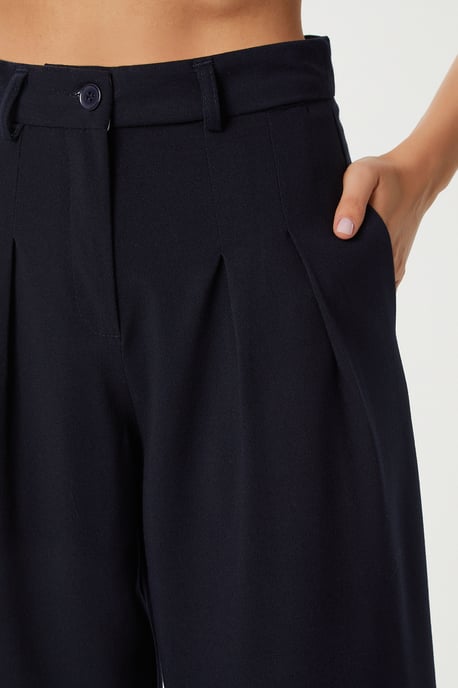 Hoge taille geplooide tailleursbroek - Image 6