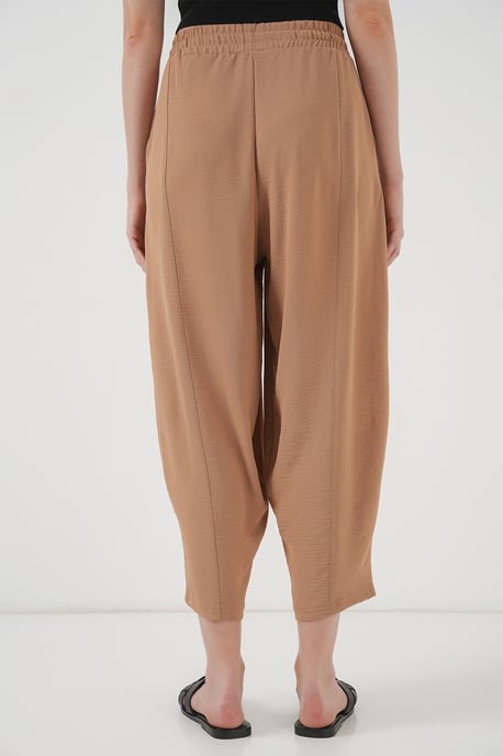 Textured Salwar Pants with Drawstring Waist - Image 6