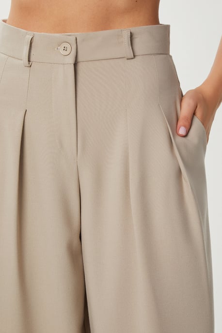 Hoge taille geplooide tailormade broek - Image 5