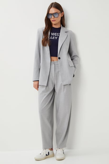 Hoge Taille Plissé Tailor-made Broek - Image 3