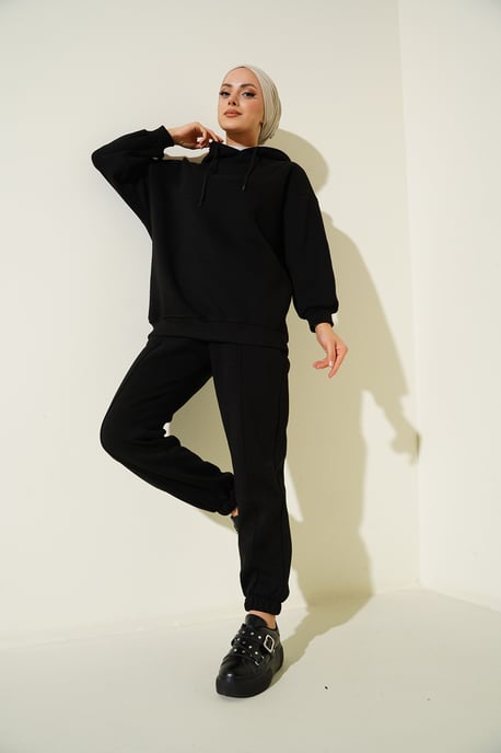 Oversized Hoodie en Broek Actieve Set - Image 1