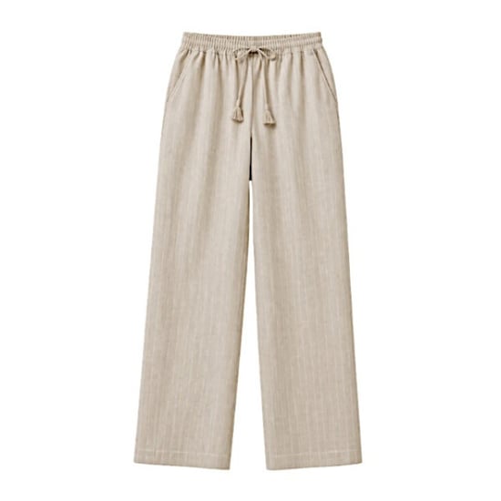 Elvira Collections Broek jessie sand/stripe linen - Image 1