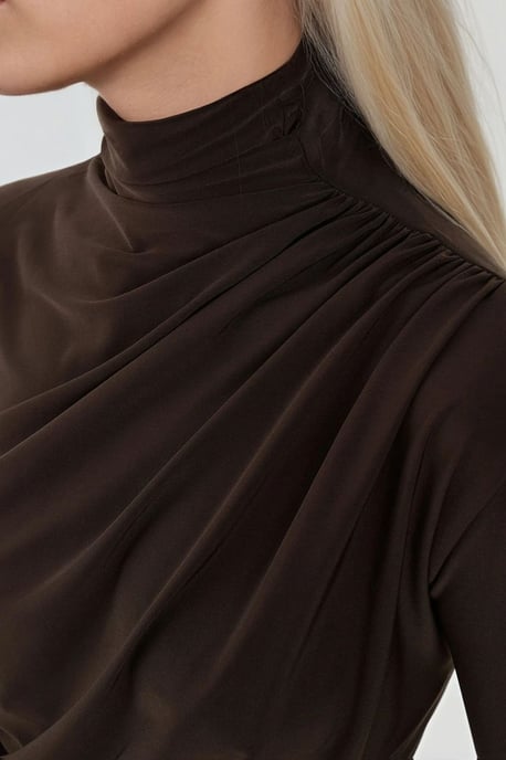 Elegant Mjuk Touch Långärmad Stickad Topp - Image 2