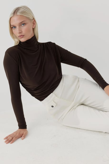 Elegant Mjuk Touch Långärmad Stickad Topp - Image 3