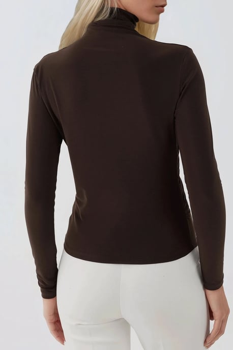 Elegant Mjuk Touch Långärmad Stickad Topp - Image 6
