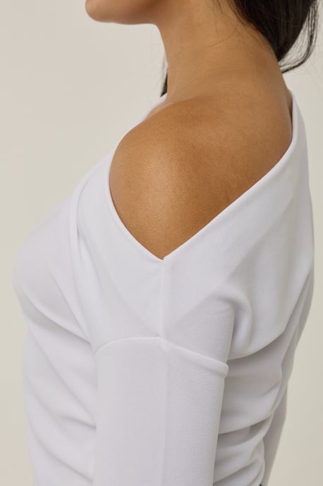Asymmetrisk halsdräkt blus - Image 6