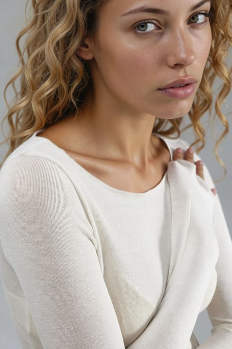 Boot-Hals Kasjmiermix Ultra Lichte Blouse - Image 3