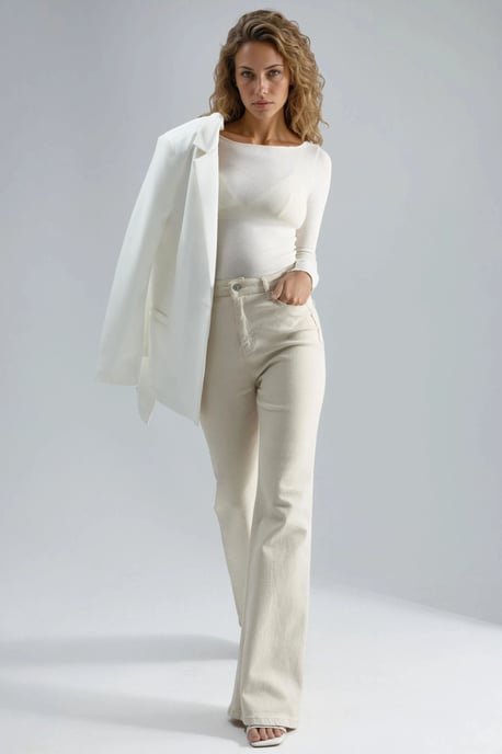 Boot-Hals Kasjmiermix Ultra Lichte Blouse - Image 5