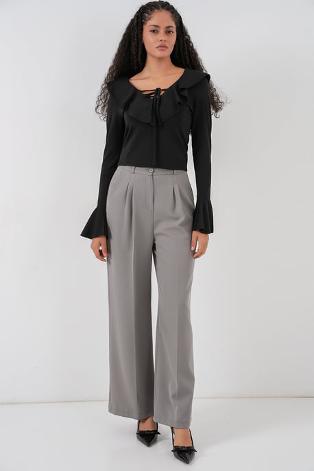 Volang V-ringad Kort Blus - Image 2