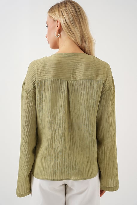 V-hals Blouse met Strik - Image 6