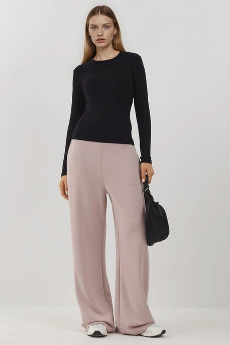 Ultra Zachte Aanraak Slim Fit Ronde Hals Langemouw Basis Top - Image 5