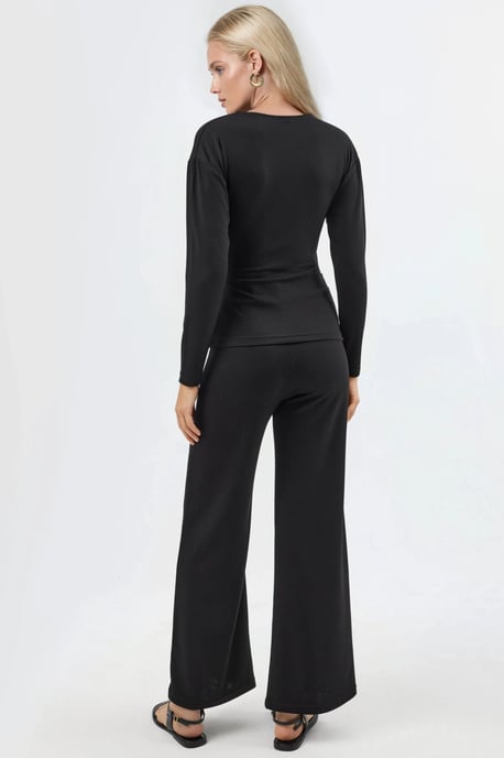 Accessoire Detail Blouse & Broek Twee-Delige Set - Image 3