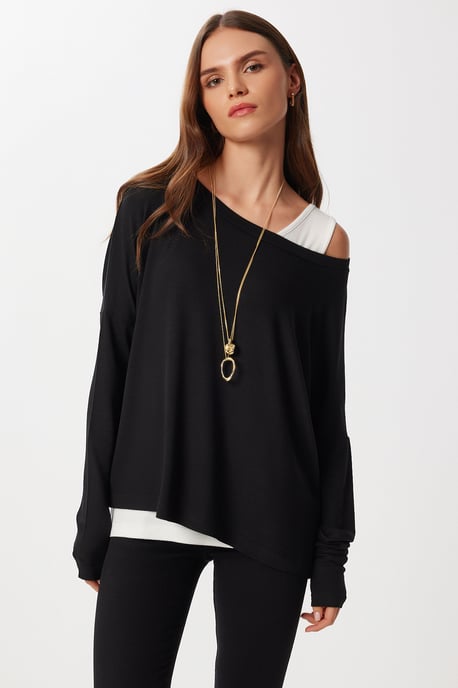 Bootkraag Lange Mouw Blouse - Image 2