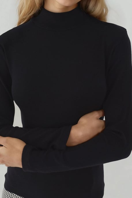 Ultra Zachte Aanraak Slim Fit Coltrui Gebreide Top - Image 2