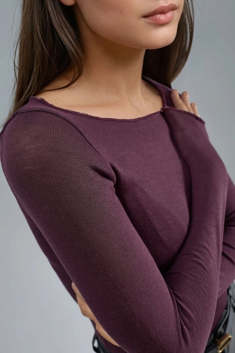 Boothals Kasjmiermix Ultra Lichtgewicht Blouse - Image 5