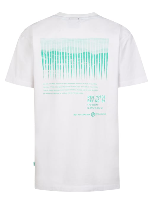 Petrol Industries - Jongens T-shirt met grafische rugprint Serape - Wit - Image 2