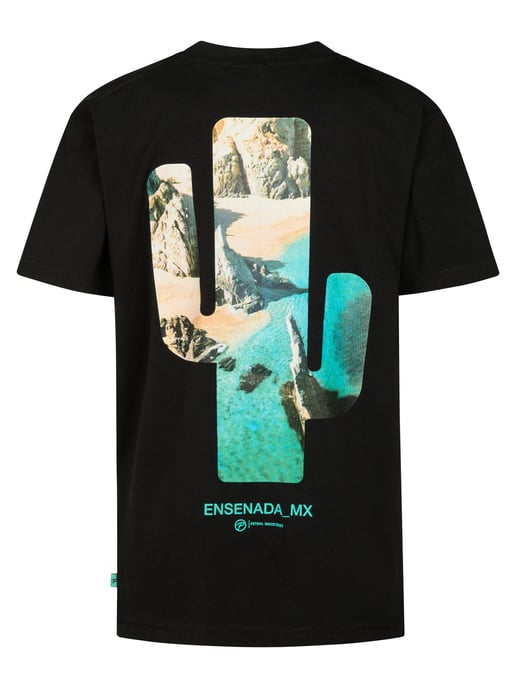 Petrol Industries - Jongens T-shirt met rugprint Sol - Zwart - Image 2