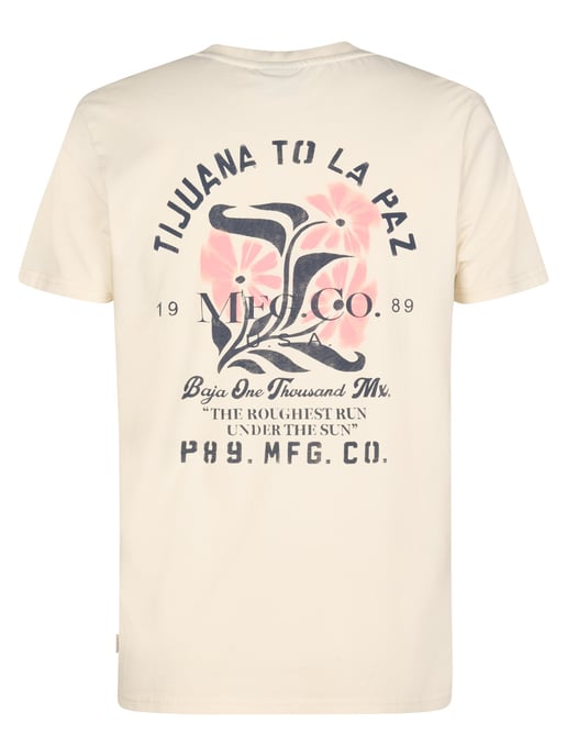 Petrol Industries - Heren T-shirt met print Onix - Wit - Image 2
