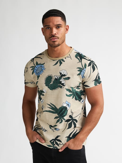 Petrol Industries - Heren T-shirt met all-over print Carbón - Oranje - Image 3