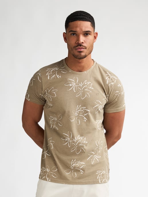 Petrol Industries - Heren T-shirt met all-over print Grafito - Oranje - Image 3