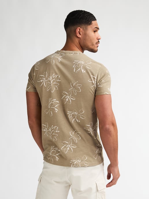 Petrol Industries - Heren T-shirt met all-over print Grafito - Oranje - Image 4