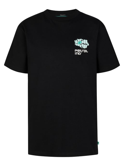 Petrol Industries - Jongens T-shirt met grafische rugprint Aguila - Zwart - Image 1