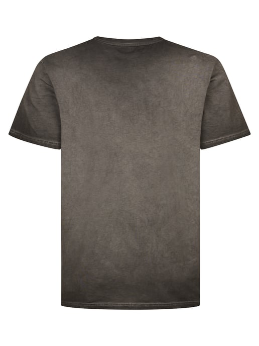 Petrol Industries - Heren Plus Size Logo T-shirt Meteorito - Zwart - Image 2