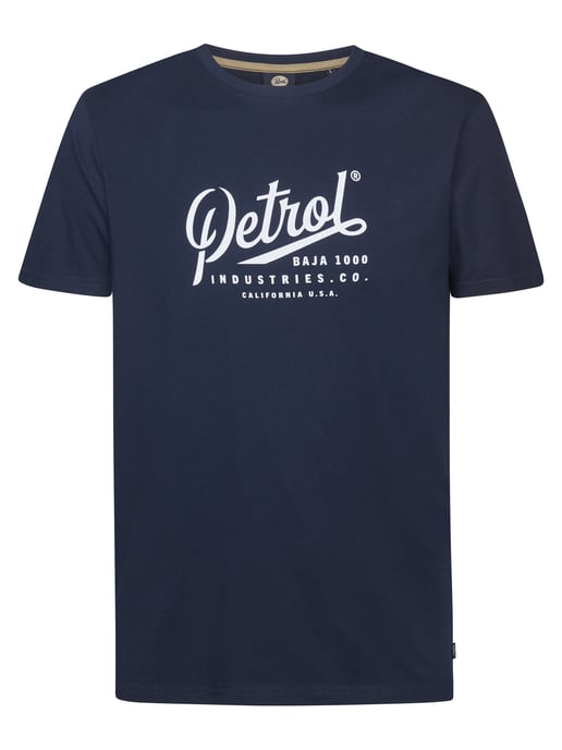 Petrol Industries - Heren Jersey T-shirt met print Huracán - Blauw - Image 1