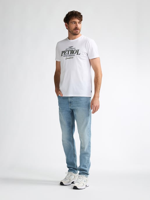 Petrol Industries - Heren Jersey T-shirt met print Astro - Wit - Image 5