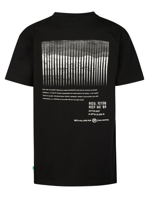 Petrol Industries - Jongens T-shirt met grafische rugprint Serape - Zwart - Image 2