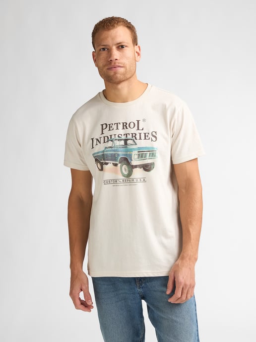 Petrol Industries - Heren T-shirt met fotoprint Cometa - Wit - Image 3