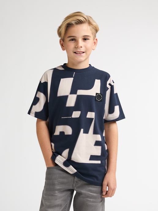 Petrol Industries - Jongens T-shirt met all-over print Montaña - Blauw - Image 3