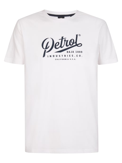 Petrol Industries - Heren Jersey T-shirt met print Huracán - Wit - Image 1