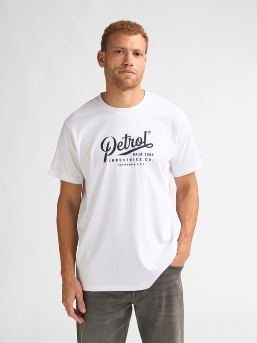 Petrol Industries - Heren Jersey T-shirt met print Huracán - Wit - Image 3