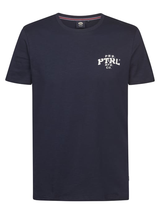 Petrol Industries - Heren Jersey T-shirt met print Oro - Blauw - Image 1