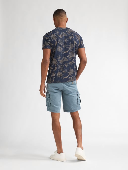 Petrol Industries - Heren T-shirt met all-over print Rocosa - Blauw - Image 6