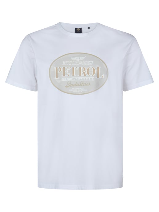 Petrol Industries - Heren Plus Size T-shirt met print Galaxia - Wit - Image 1