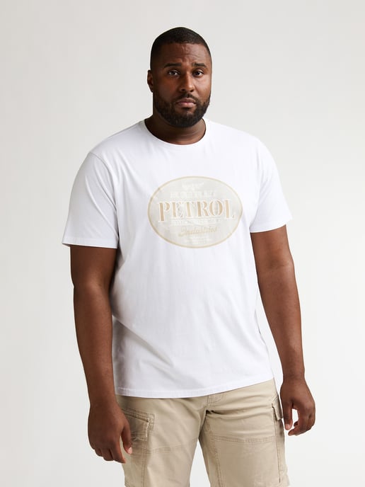 Petrol Industries - Heren Plus Size T-shirt met print Galaxia - Wit - Image 3
